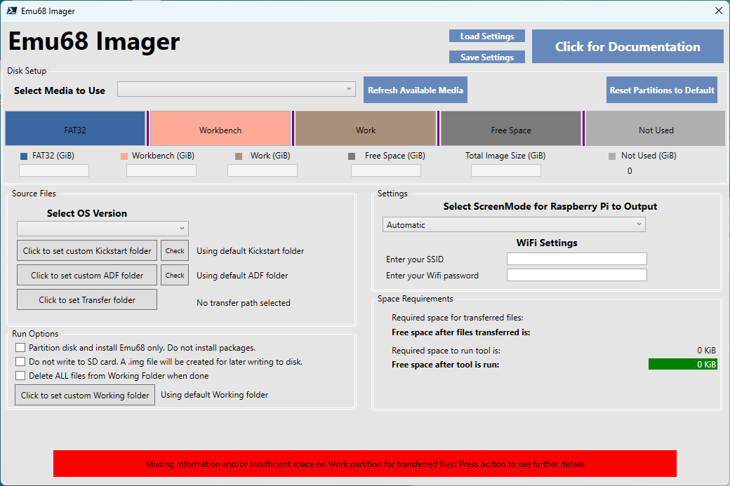 Emu68 Imager Screenshot